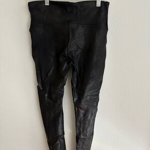Spanx Black Leather Leggings